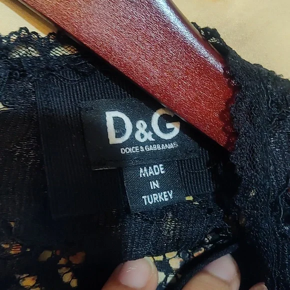 Dolce & Gabbana Italian Luxury Renaissance lace and satin dress sz 34 XS/ 0 - Picture 3 of 9